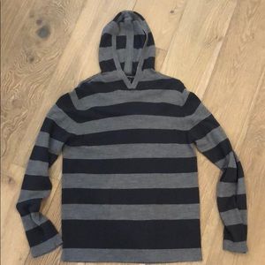 French Connection Men’s striped hoodie sweater